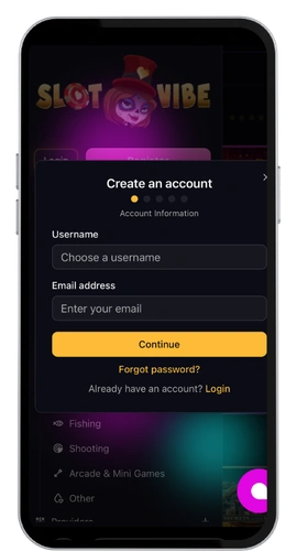 SlotVibe Casino inloggen